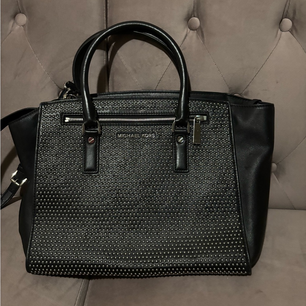 Michael kors studded handbag